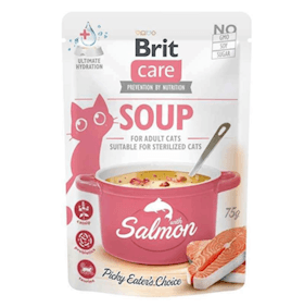 Nəm yem pişiklər üçün Brit Care Soup qızılbalıq şorbası, 75 q