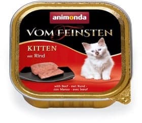 Konserv bala pişik üçün Animonda Vom Feinsten Kitten mal əti ilə 100 q