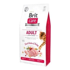 Quru yem Brit Care Cat Grain-Free Adult Activity Support bütün cins yetkin pişiklər üçün 1 kq