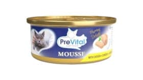 Pişiklər üçün paştet Prevital Cat Mousse Toyuq əti ilə, 85 q