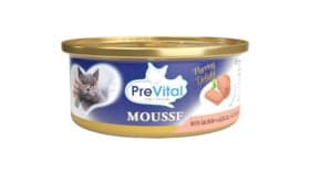 Pişiklər üçün paştet Prevital Cat Mousse Qızıl balıq ilə, 85 q