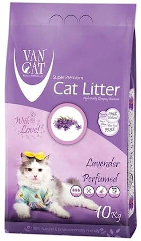 Toplaşan doldurucu Van Cat Natural pişiklər üçün, lavanda atiri ilə, 10 kq