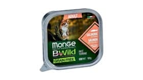 Pişiklər üçün paştet Adult Monge Bwild 12881, qızılbalıq ilə, 100 q