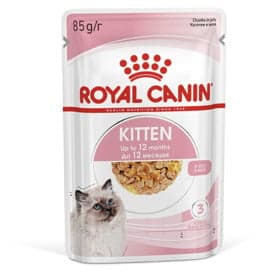 Nəm yem Royal Canin Kitten sterilizasiya olunmuş 6-12 aylıq pişik balaları üçün, jeledə parçalar, 85 q