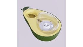 Su qabı Avocado CWSJ1841pişiklər və itlər üçün, yaşıl/sarı