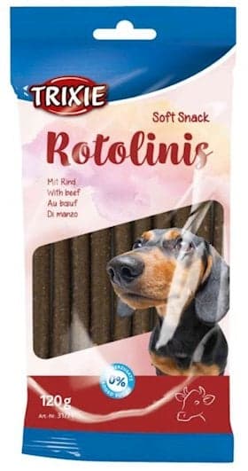 İtlər üçün məzə Trixie Rotolinis, mal əti ilə, 120 q