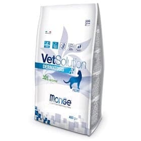 Quru yem Monge VetSolution Cat Dermatosis, dermatoloji xəstəlikləri olan pişiklər üçün 400 q