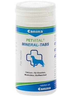 İtlər üçün mineral kompleksi Canina Petvital Mineral Tabs, kalsiumla zəngindir, 100 q, 50 həb