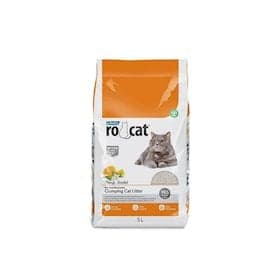 Topalaşan doldurucu Ro Cat Clumping Cat Litter pişiklər üçün, portağal ətiri ilə, 5 l