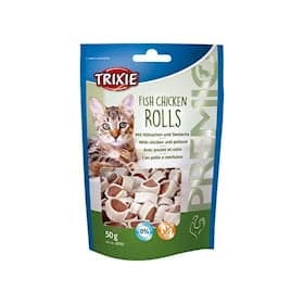 Pişiklər üçün məzə Trixie Premio Rolls, toyuq və say ilə, 50 q