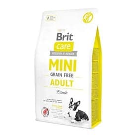 Quru yem Brit Care Mini Grain Free Adult miniatür cinslərin yetkin itləri üçün, 1 kq, Çəki ilə