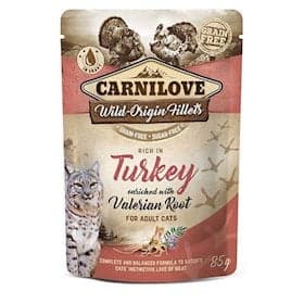 Bütün pişiklər üçün hindi və toyuqlu qəlyanaltı Carnilove, 100 q