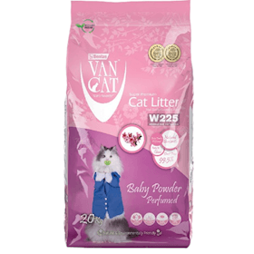 Pişiklər üçün topalanan doldurucu Van Cat Baby Powder, 20 kq