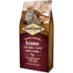 Quru yem Carnilove Raindeer Energy & Outdoor, yetkin pişiklər üçün, maral əti ilə, 1 kq