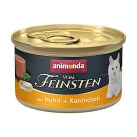 Konserv Animonda Vom Feinsten Adult Cat Mousse yetkin pişiklər üçün, toyuq və dovşan əti ilə, 85 q