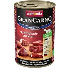 İtlər üçün nəm yem Animonda GranCarno Original Adult MultiMeatCocktail 400 q