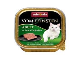 Nəm yem Animonda Vom Feinsten pişiklər üçün hinduşka və dovşan ilə 100 q