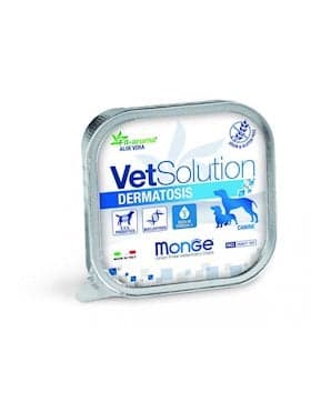 Nəm yem itlər üçün Monge Vet Soulution Dermatosis yetkin itlər üçün allergiya pəhrizi 150 q