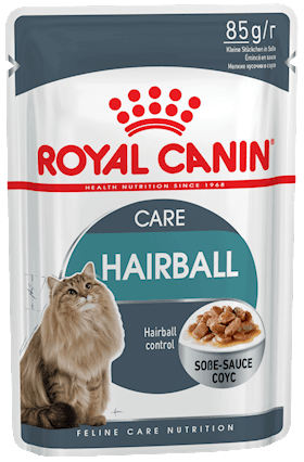 Pişiklər üçün nəm yem Royal Canin Hairball Care sousda kiçik parçalar, yun topasının əmələ gəlməsinə nəzarət 85 q