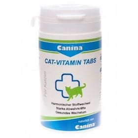 Vitamin-mineral kompleksi Canina Cat-Vitamin Tabs pişiklər üçün, 100 həb